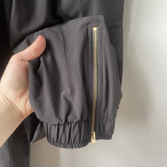 Albion Classic Overall Jumpsuit Womens Sz Medium‎ Black Cinch Waist Ankle Zipper - Picture 4 of 11